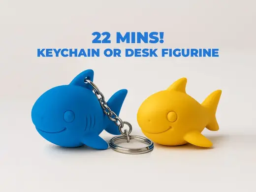 Mini Shark – Desk Figurine or Keychain