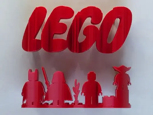 LEGOS Dual angle sculpture (Legos compatible)