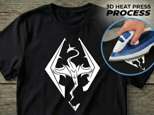 T-shirt Print - Skyrim Logo