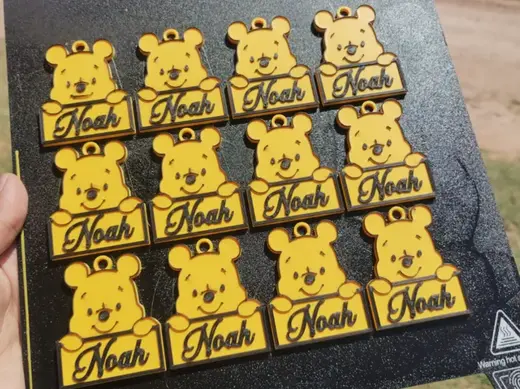 Llavero personalizado Winnie the Pooh con nombre