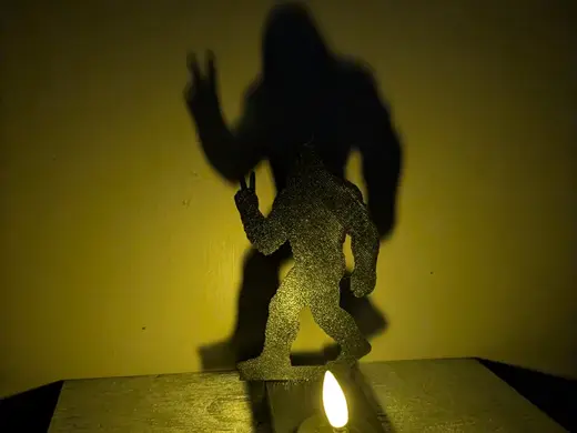 Bigfoot Shadow Art Tealight Holder