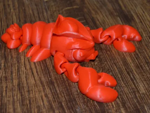 Little articulated cute lobster