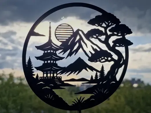 A Japanese-inspired landscape