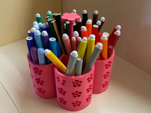 Flower Pen Holder Organizer