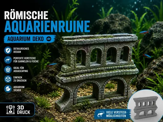 Römische Aquarienruine – Aquarium Deko