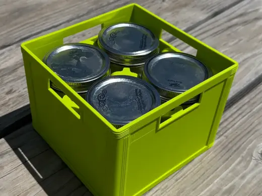 Pint Wide Mouth Jar Beer Crate