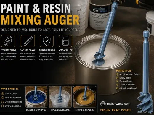 Resin & Paint Mixer Low Air Contamination