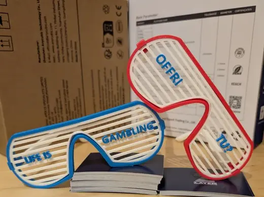 Party glasses - customizable Wordy Lenses