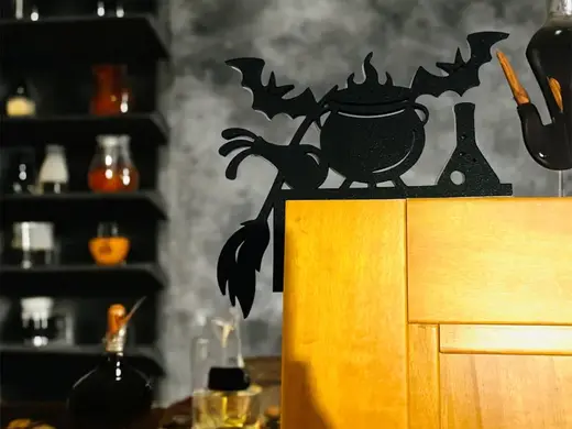 Door Angle Halloween Spooky Corner Decor Witch