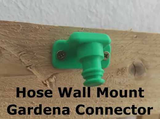 Garden Hose Wall Mount - Gardena Connector