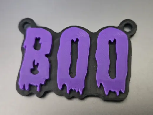 Halloween "Boo" Pendant
