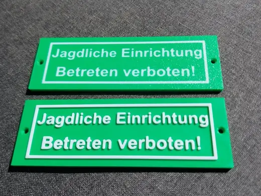 Warnschild Jagdliche Einrichtung Betreten verboten