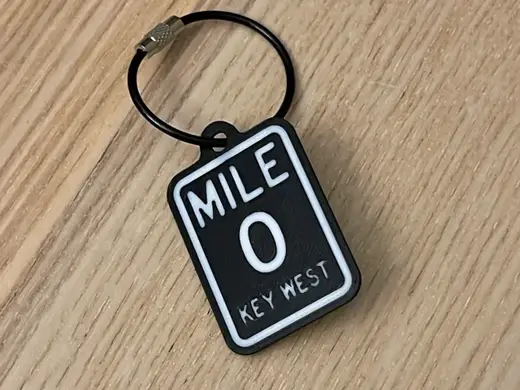 Key West Milee Zero Keychain (AMS Print)