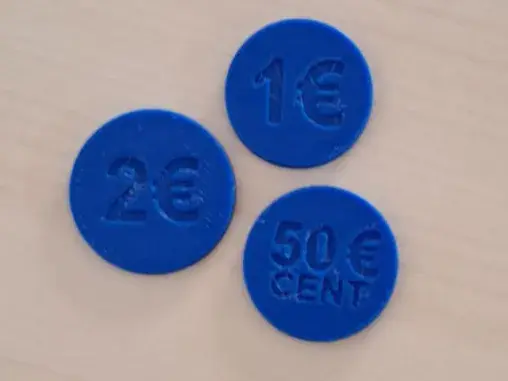 Shopping Cart Euro Coins (1€, 2€, 0.50€)