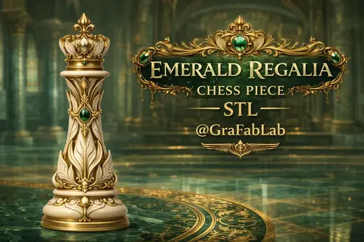 Emerald Regalia "King" - chess piece