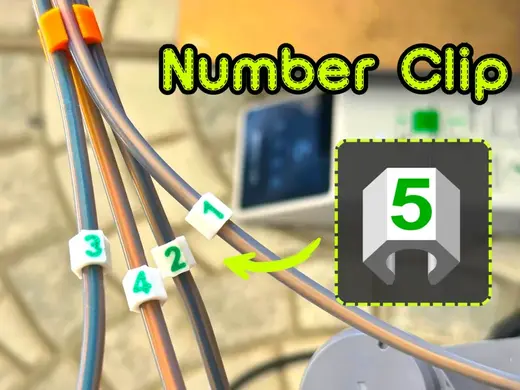 Filament Tube Number Clip