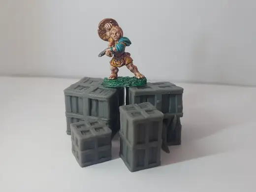 D&D Scatter - Crates - 3 sizes - Gaming Miniature