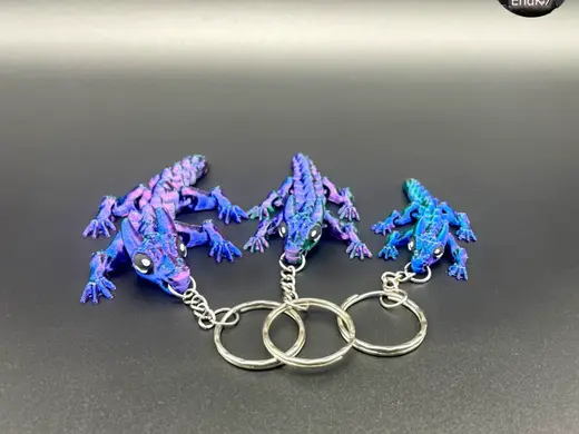 Baby Bull Dragon Keychain - Flexi - Print in Place