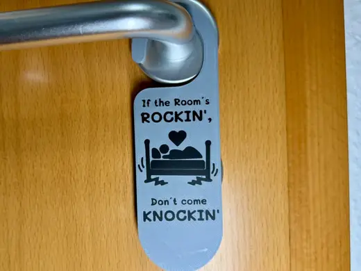 Türschild / Türanhänger "Rockin' Bedroom"