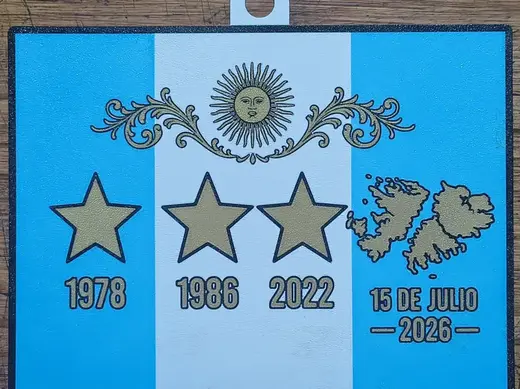Cuadrito de Argentina vs Inglaterra malvinas