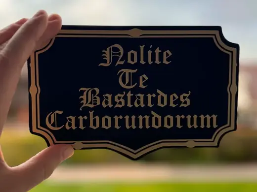 Nolite te bastardes Carborundorum-"Handmaids Tale"