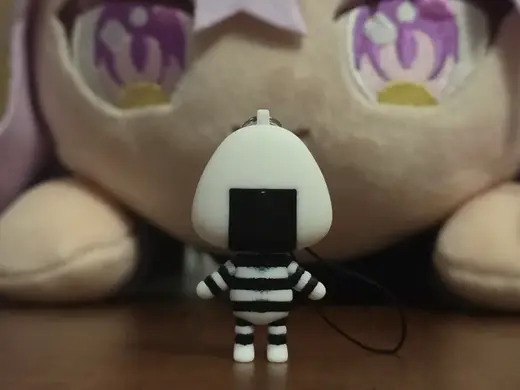 Onigiriya Keychain - Nekomata Okayu Fan Mascot