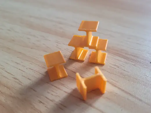 Steel H shape - Board Game Resources