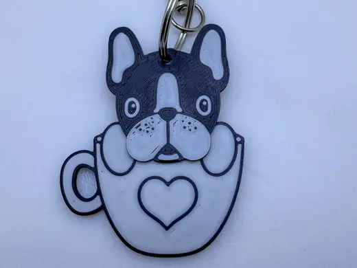 Portachiavi - Bulldog Francese