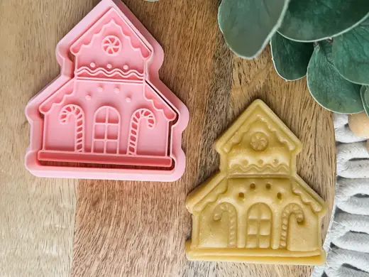 Christmas house Cookie cutter + Stamp