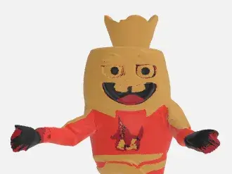 durpy king tot Idaho falls spud kings mascot