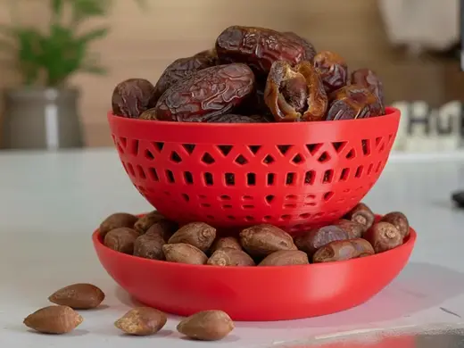 Ramadan Dates Serving Bowl with Pit Tray