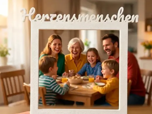 Polaroid-Rahmen „Herzensmenschen“ für Shootings