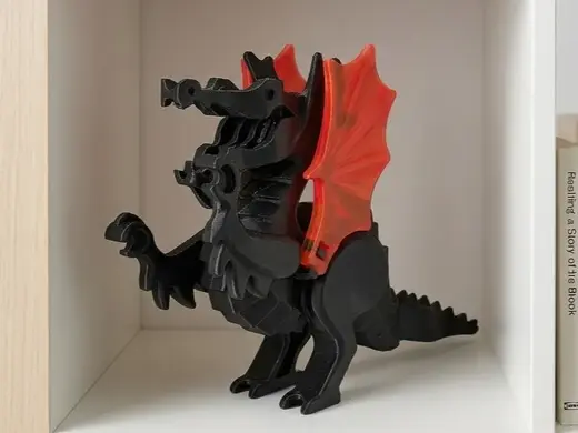 Drago Nero Fantasy da Collezione - LegoCastle