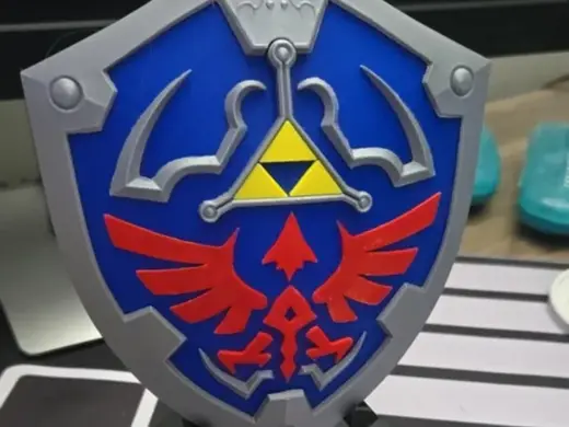 Zelda TP Hylian Shield w Display Stand