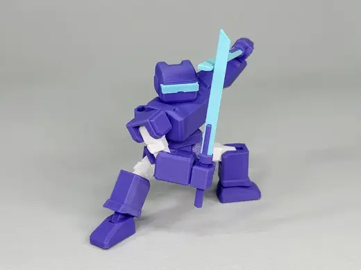 Robot M (22 Movable Joints, Print-In-Place)