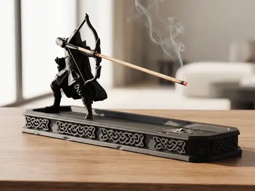 Archer Incense Holder – Fantasy Ash Catcher #024
