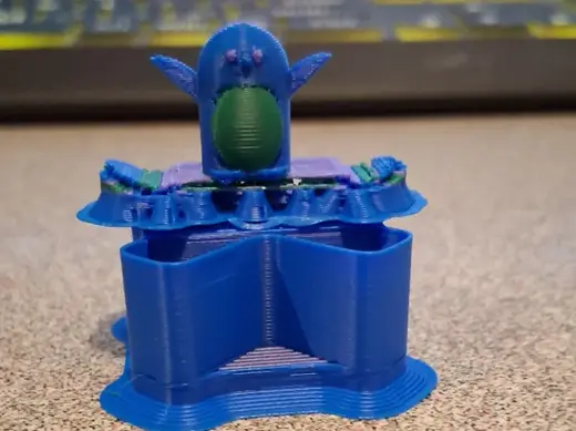 surfboarding penguin