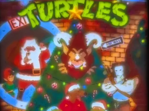 TMNT Christmas Krampus Litho