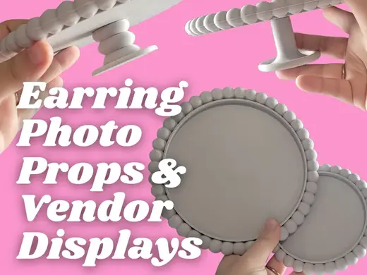 Earring Photo Prop & Vendor Market Display Trays