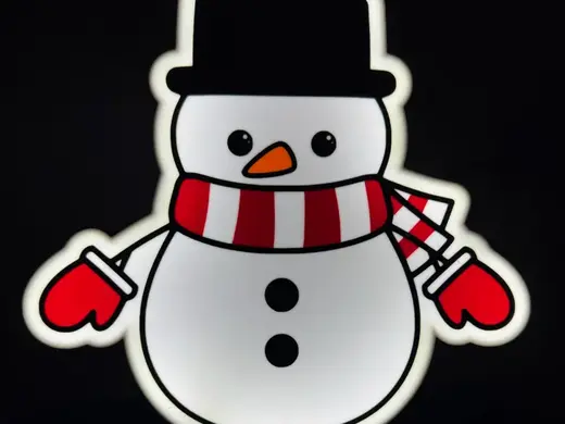 Christmas Snowman Lightbox Light Box