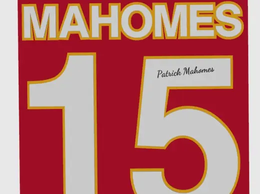 Patrick Mahomes 15 Plaque Kansa City Chiefs
