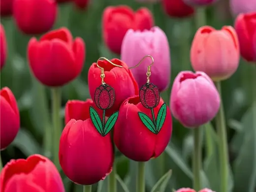 Tulipan earrings