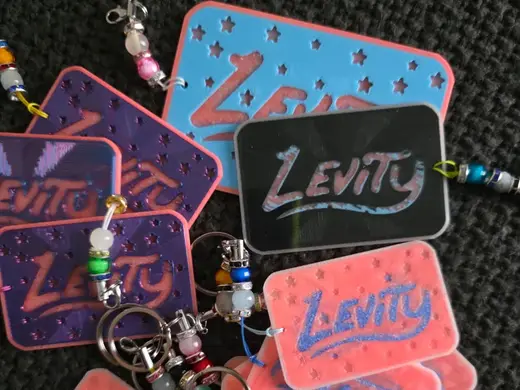 Levity Keychain EDM Keytag Trinket