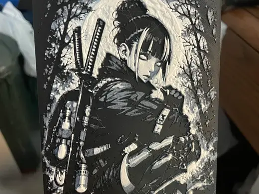 Cyber Punk Samurai Woman