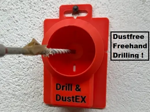 DustEX freehand staubfrei Löcher Bohren - dustfree
