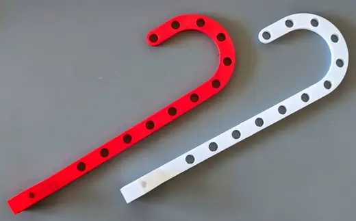 Candy Cane "Peace Stakes" for Pixel Lights