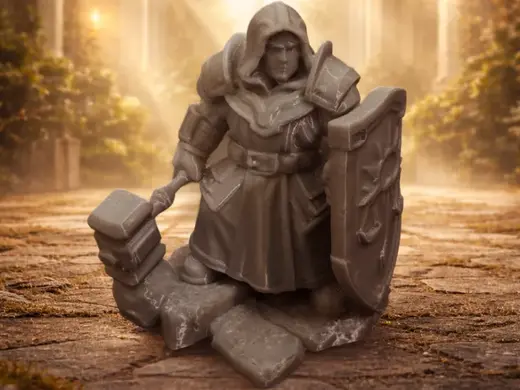 Paladin Cleric Miniature Tharion the Lightbringer