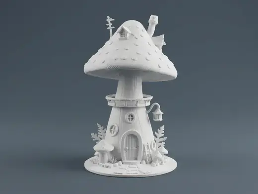 Fantasy Mushroom House Diorama