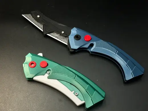 Heavy-Duty Folding Utility Knife with Lock Button