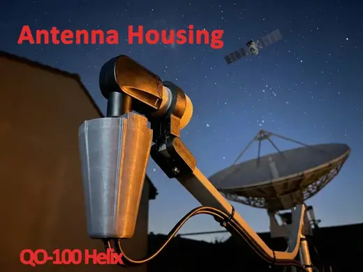 Rugged QO-100 Helix Antenna Radome / Housing